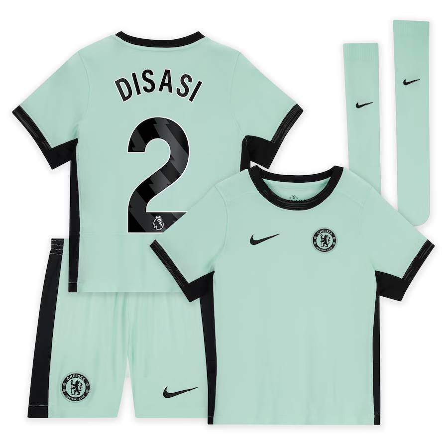 Chelsea chelsea nike drittes stadiontrikot 2023-24 – kleine kinder mit disasi 2-aufdruck Trikot - Exklusive Chelsea Fußballbekleidung