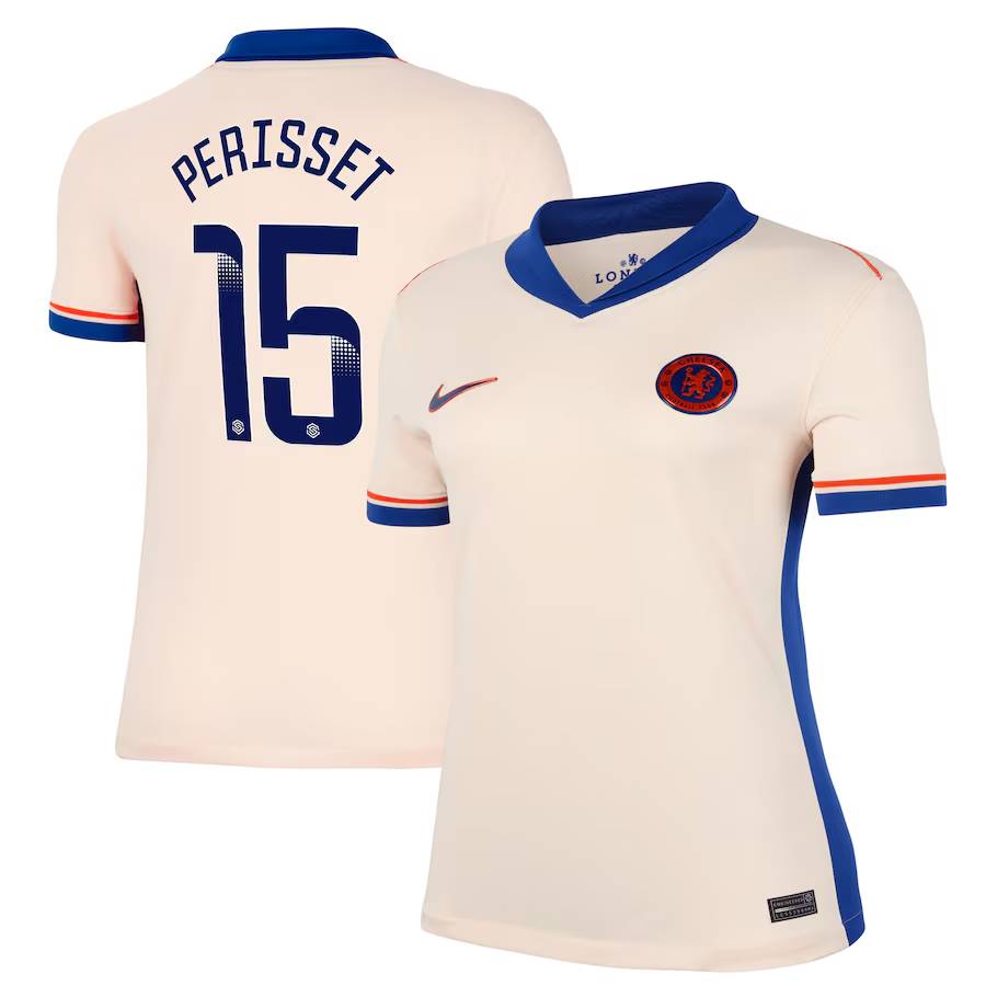 Chelsea chelsea wsl nike auswärtsstadiontrikot 2024-25 – damen mit perisset 15-aufdruck Trikot - Exklusive Chelsea Fußballbekleidung