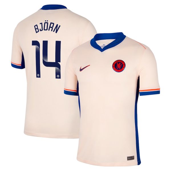 Chelsea chelsea wsl nike auswärtsstadiontrikot 2024-25 – kinder mit björn 14-aufdruck Trikot - Exklusive Chelsea Fußballbekleidung