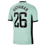 Chelsea chelsea wsl nike drittes stadion-sponsor-trikot 2023-24 mit buchanan 26-aufdruck Trikot - Exklusive Chelsea Fußballbekleidung