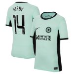 Chelsea chelsea wsl nike third stadium sponsored shirt 2023-24 – kinder mit kirby 14-aufdruck Trikot - Exklusive Chelsea Fußballbekleidung